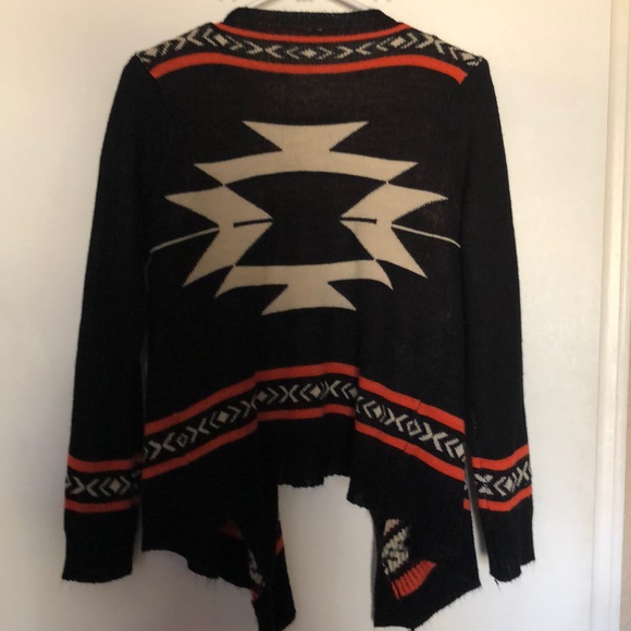 Dark Blue Cardigan w/ Tribal Design - M/L - Picture 4 of 5